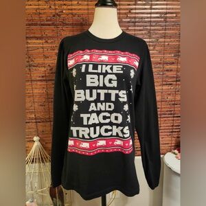 Black Graphic Long Sleeve Shirt